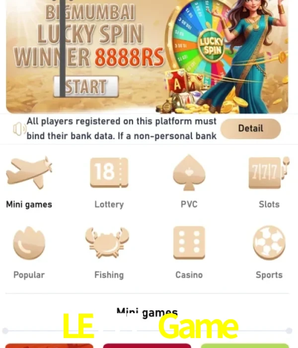 LE777 Game login