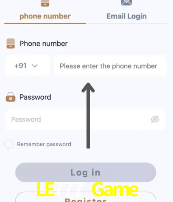 LE777 Game login
